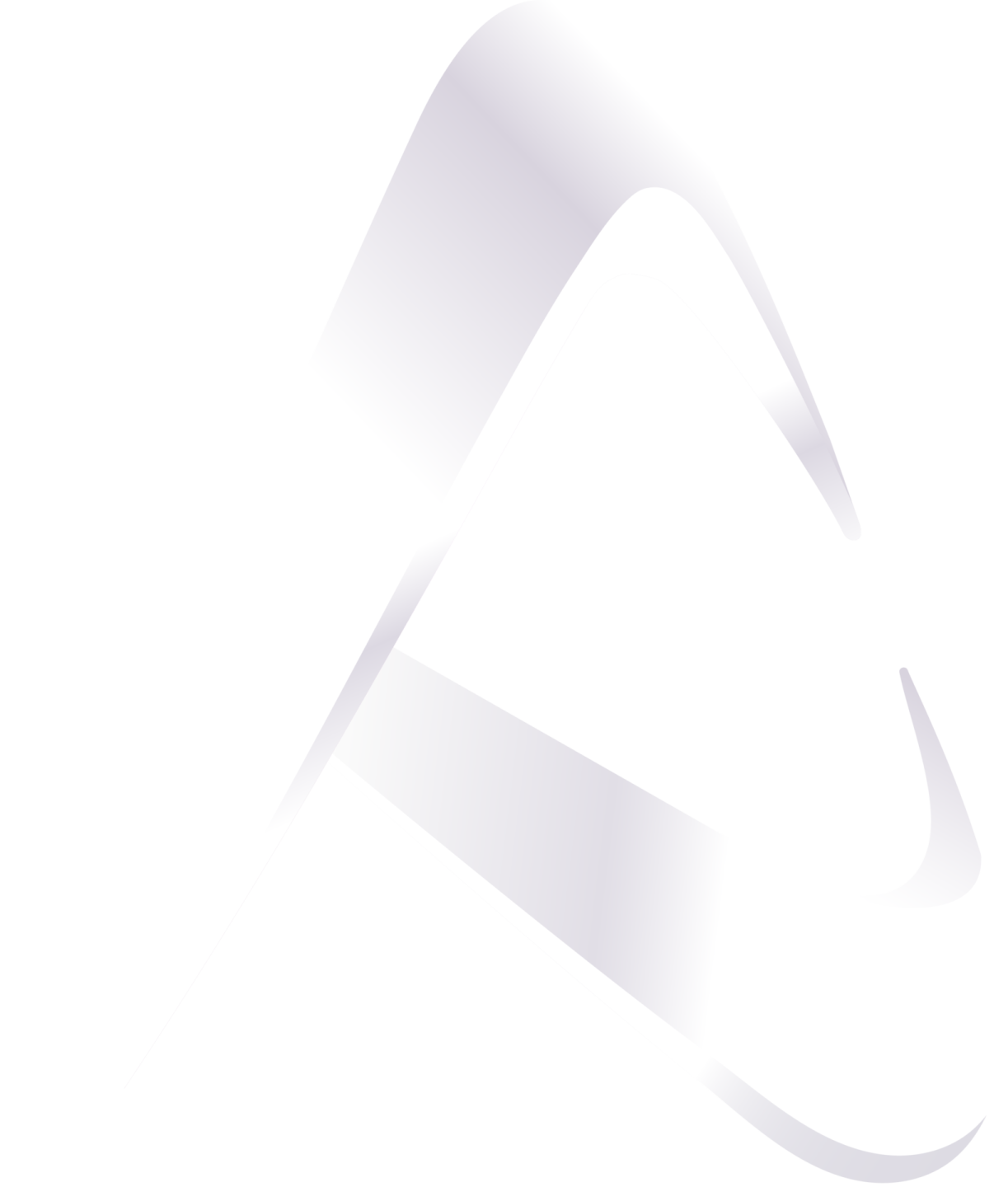 a white logo with the letter a on it