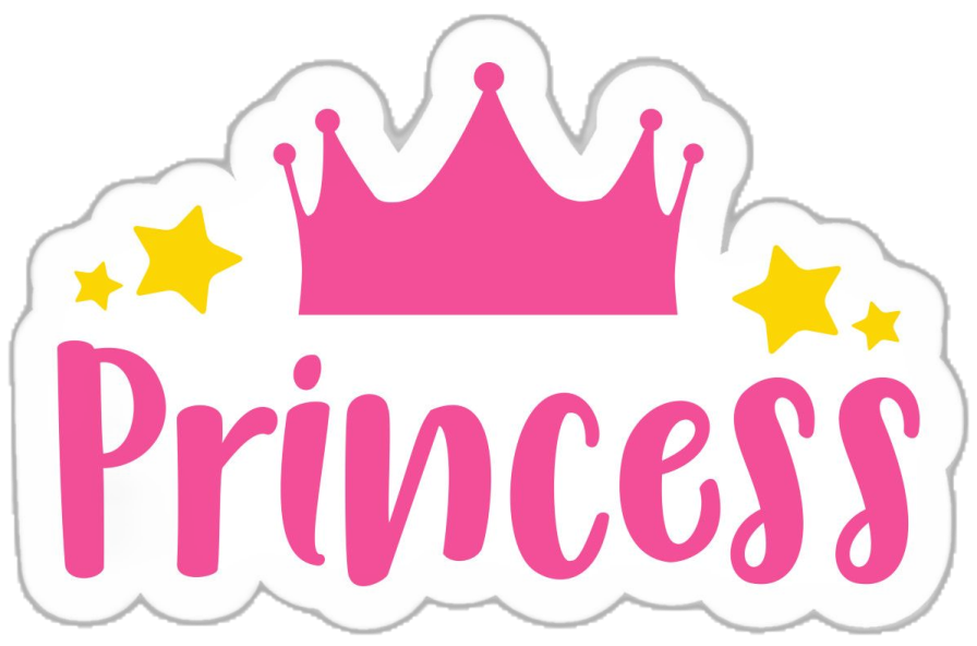 princess crown sticker