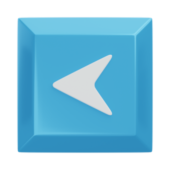 a blue square button with an arrow on it