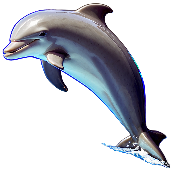 a dolphin jumping out of the water