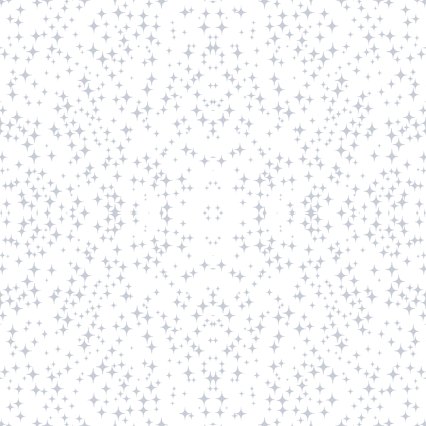a white background with silver stars
