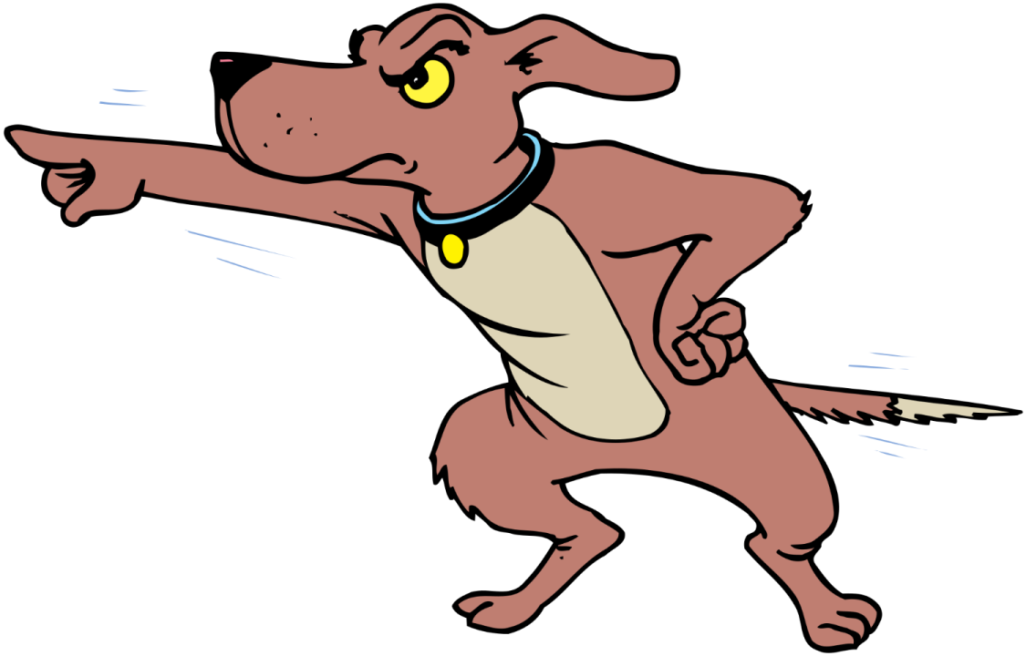 an image of a dog running