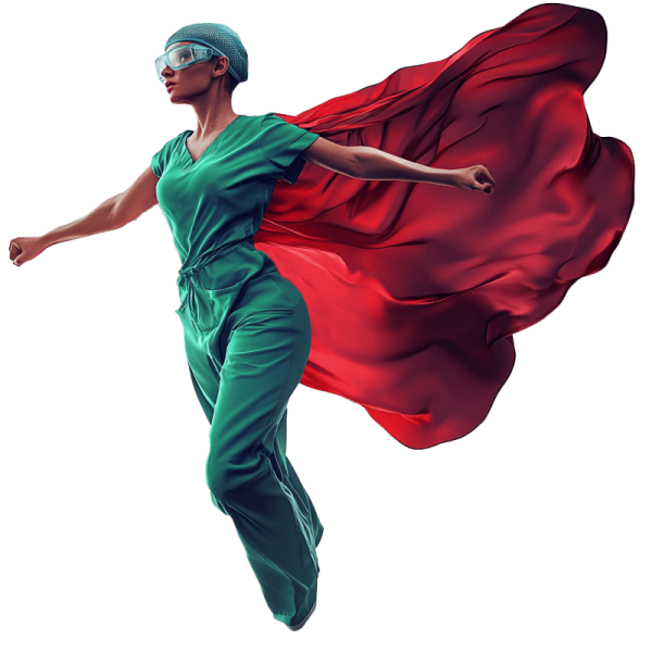 a man dressed as a superhero flying through the air