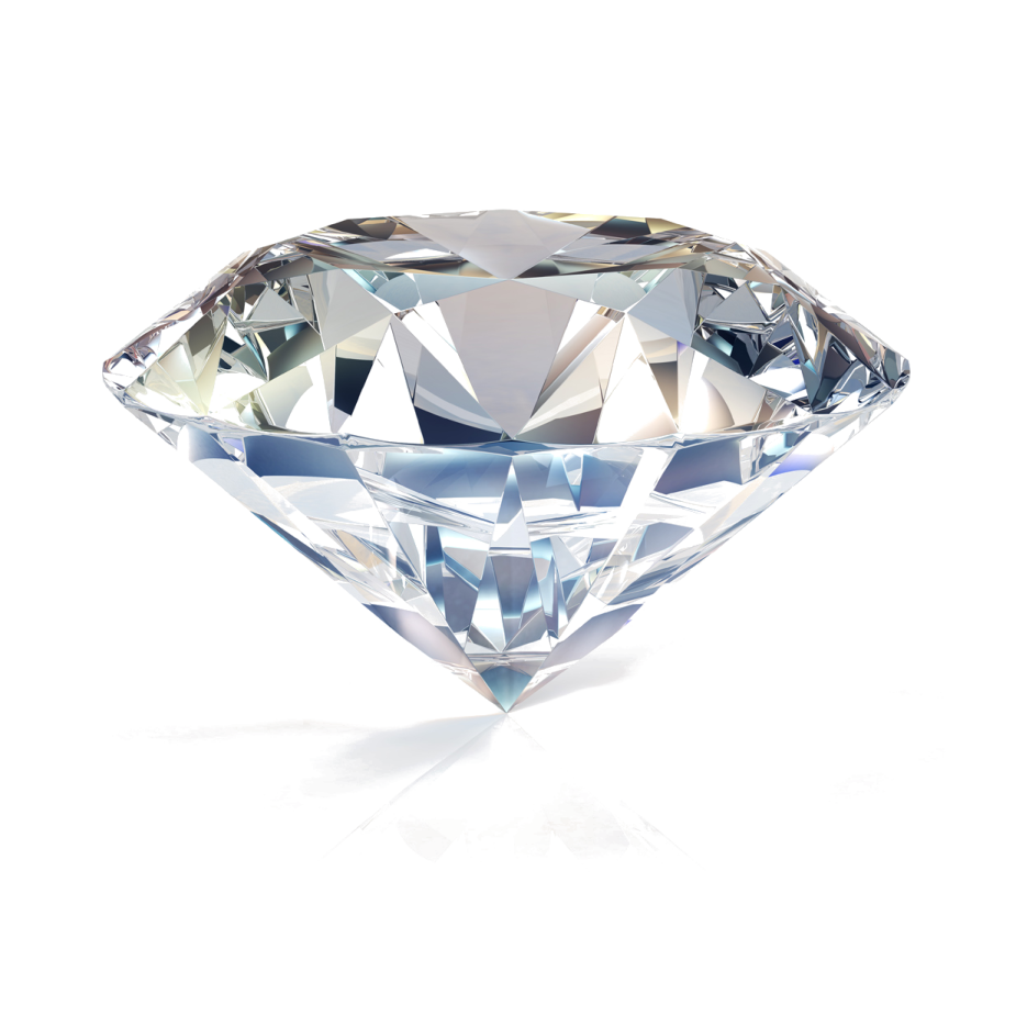 a diamond on a white background