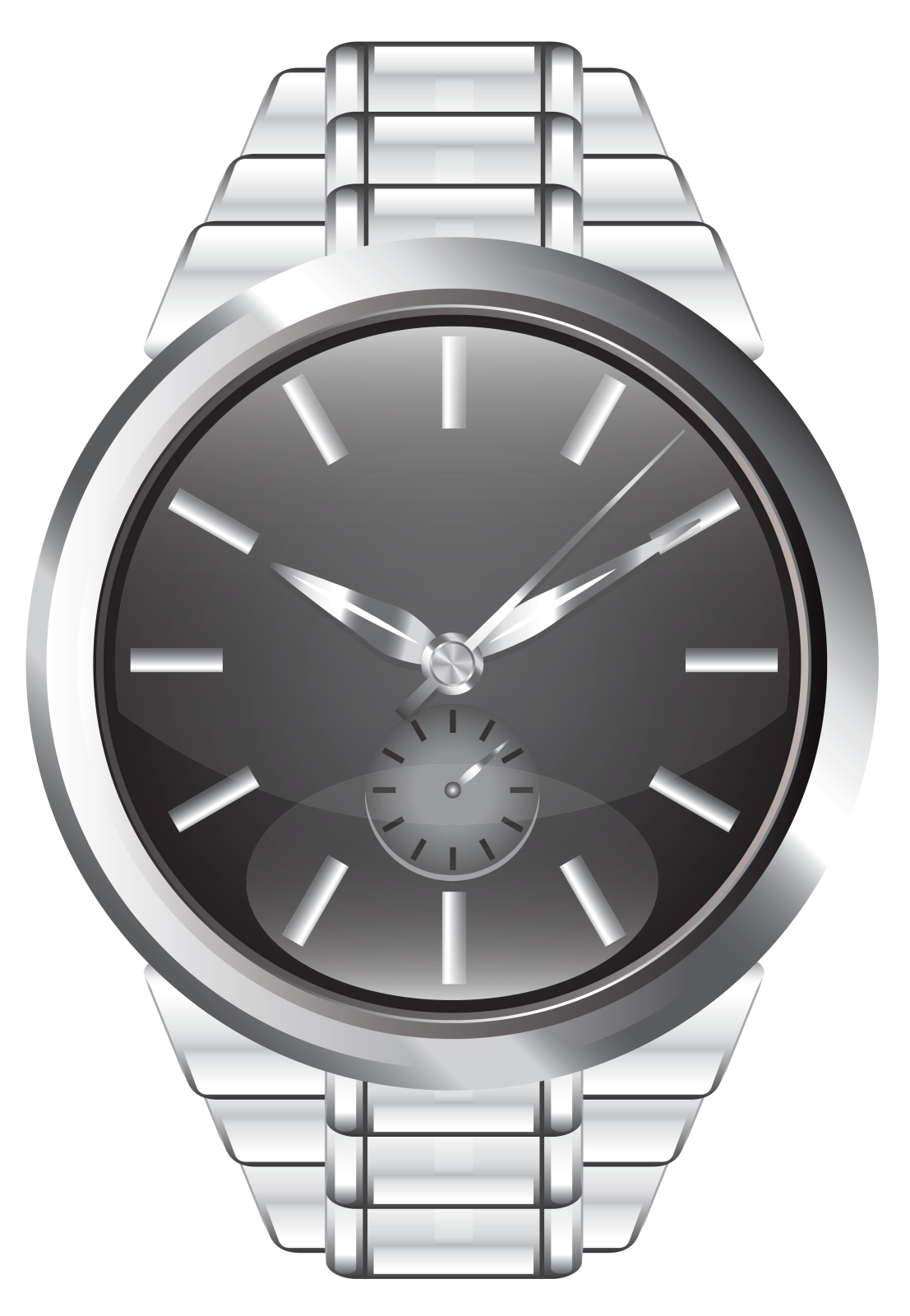 a watch on a white background