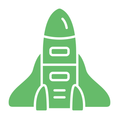 a rocket icon