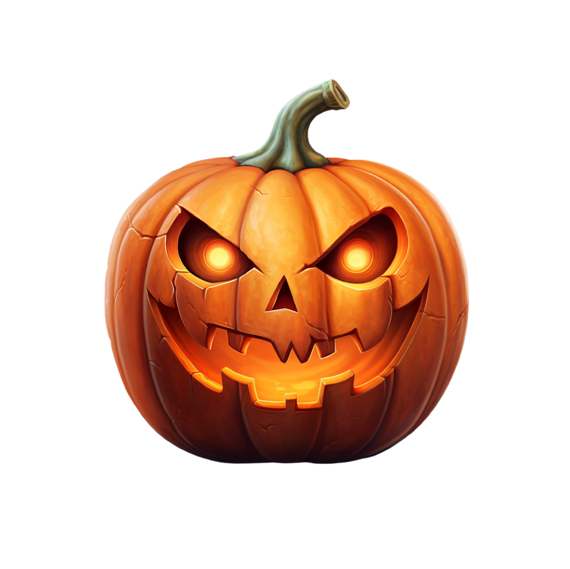 a halloween pumpkin on a white background