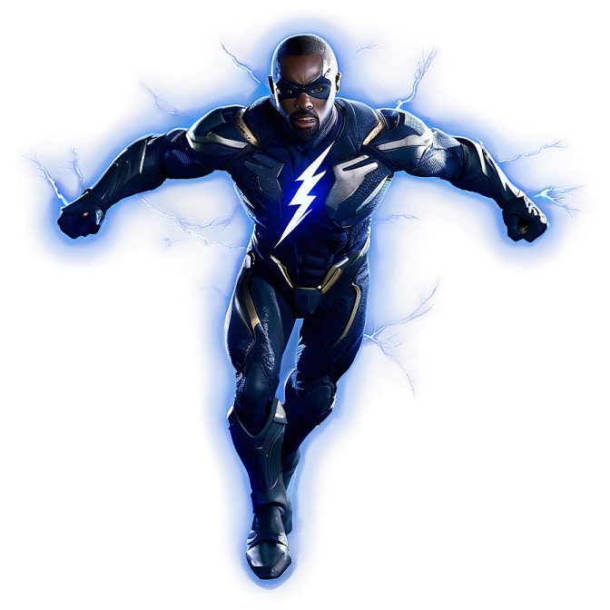 a man dressed as a superhero running through the air