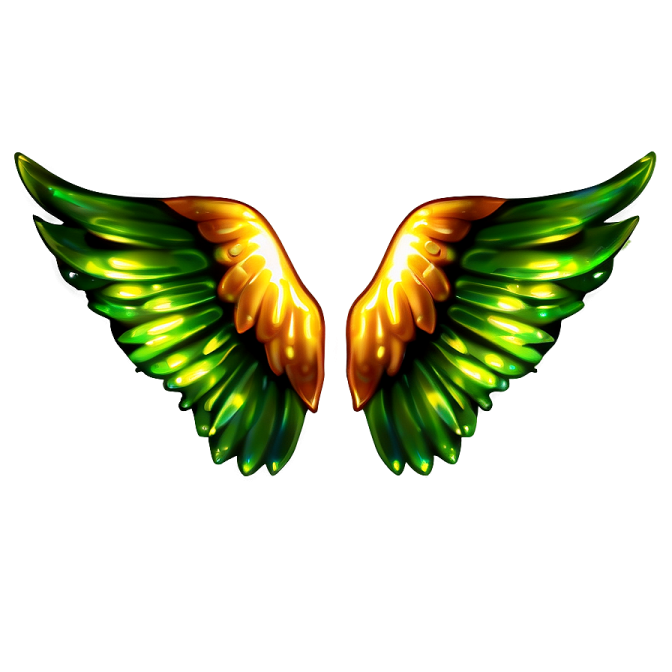 a pair of wings on a white background