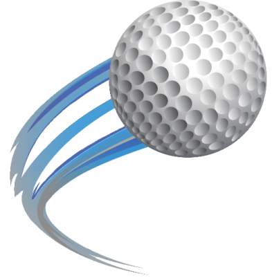 a golf ball flying through the air