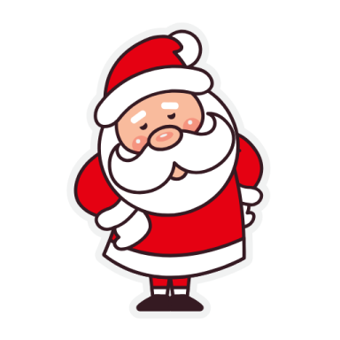 santa claus sticker
