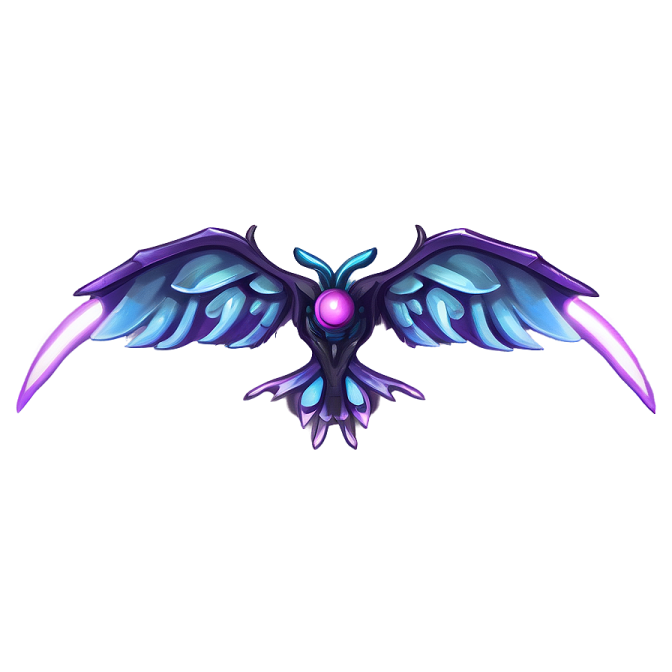 an image of a purple and blue bird