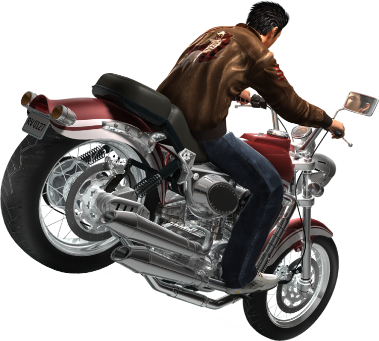 a man sitting on a motorcycle