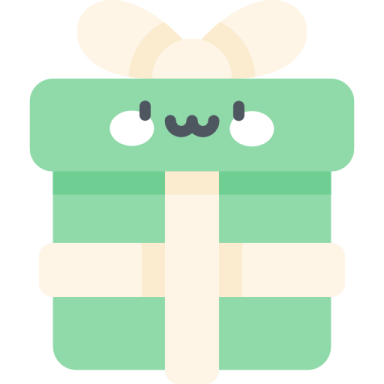 a green gift box with a bow on it
