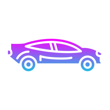 a car icon on a white background