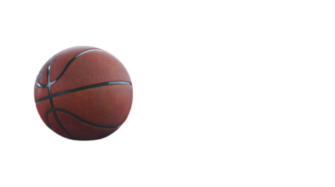 a basketball ball on a white background