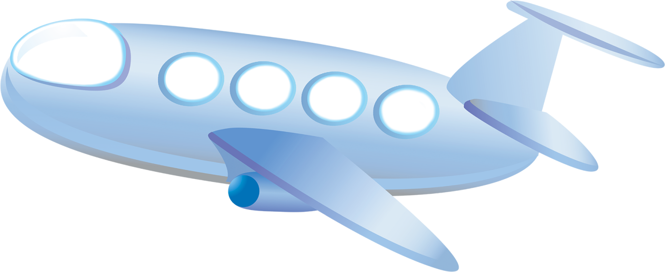 a small blue airplane with four windows