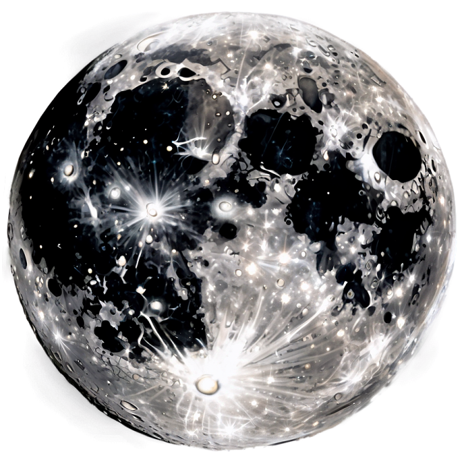 a black and white image of the moon