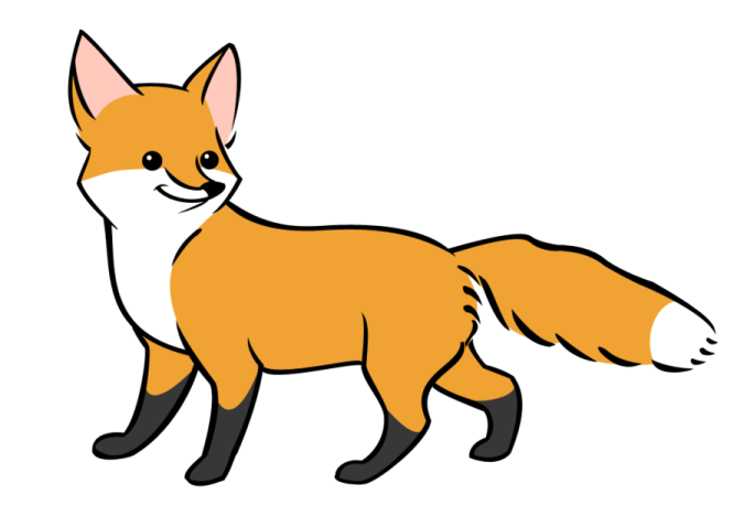 how to draw a fox