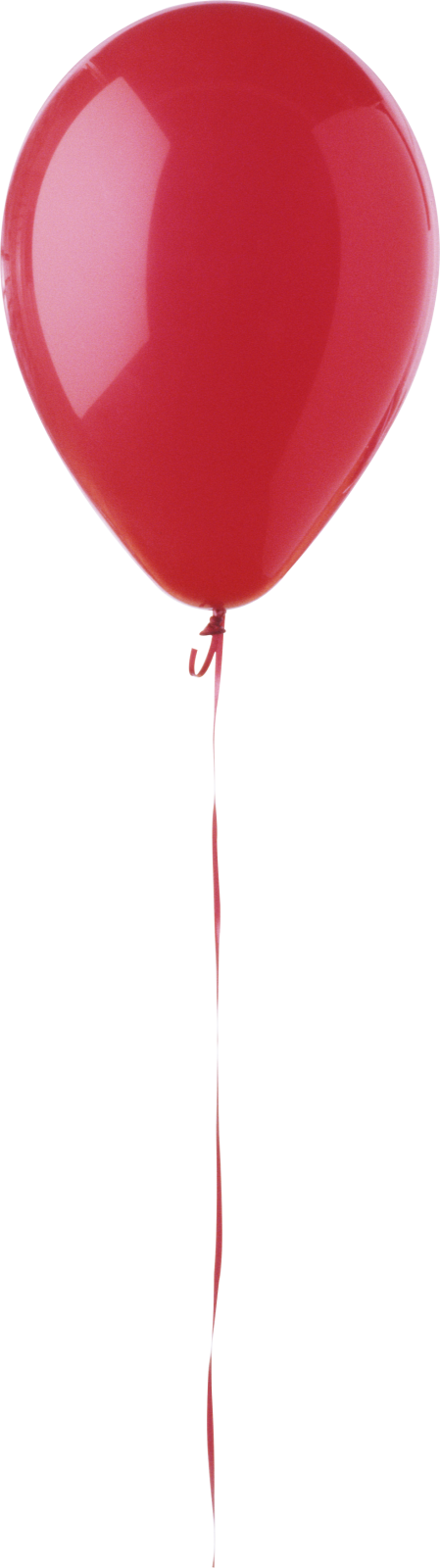 a red balloon on a white background