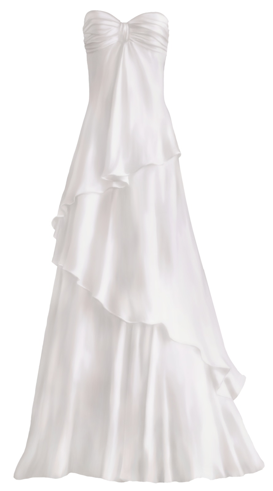a white wedding dress