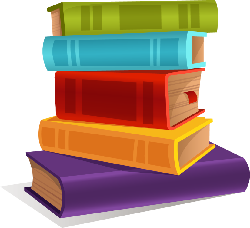 a stack of books