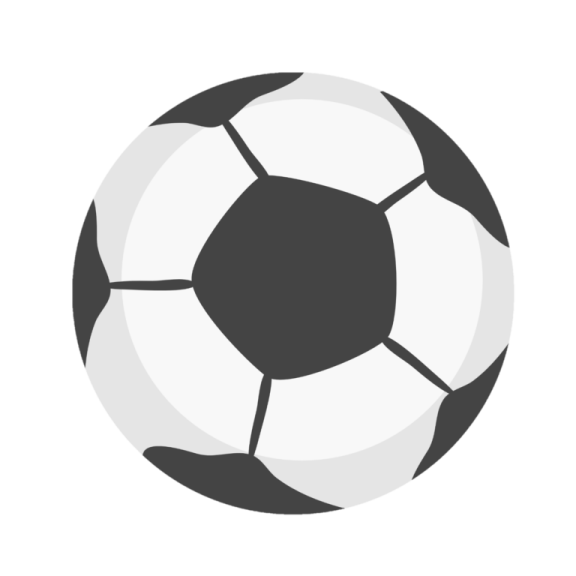 a soccer ball on a white background
