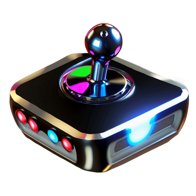 a game controller on a white background
