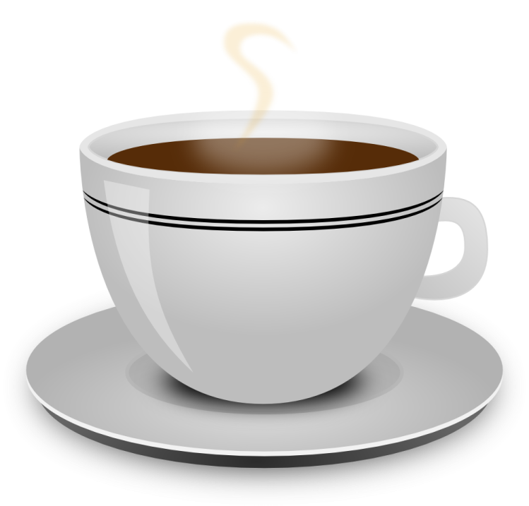 a cup of coffee on a saucer