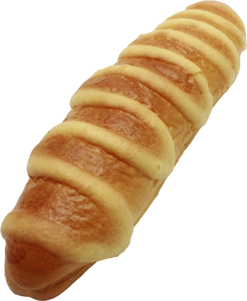 a close up of a pastry on a white background