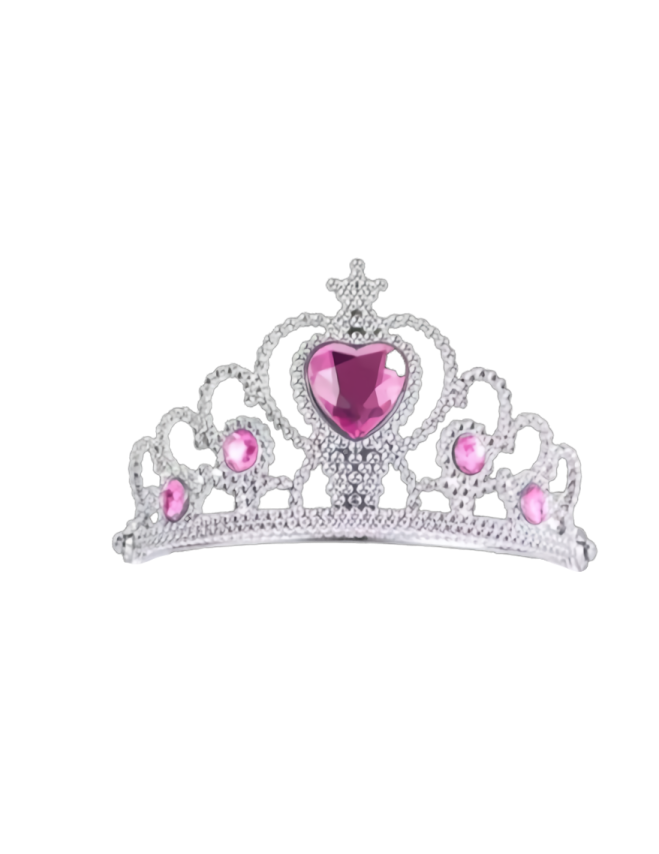 a tia tia with pink stones and diamonds