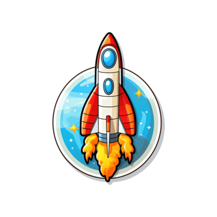 a rocket in the shape of a circle