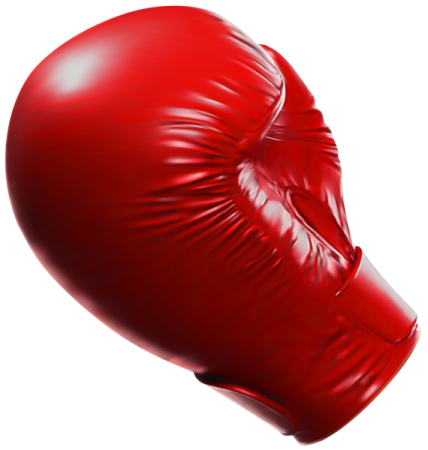 a red boxing glove