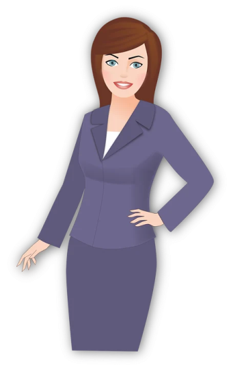 a woman in a business suit