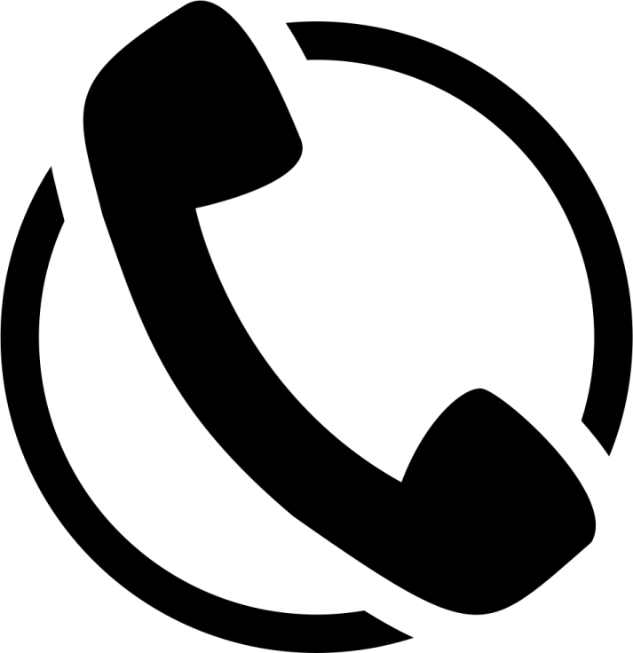 a black and white phone icon
