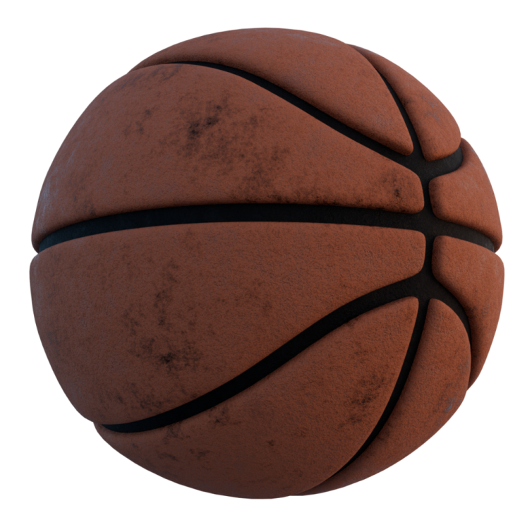 a basketball ball on a white background