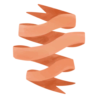 a bunch of brown ribbon on a white background