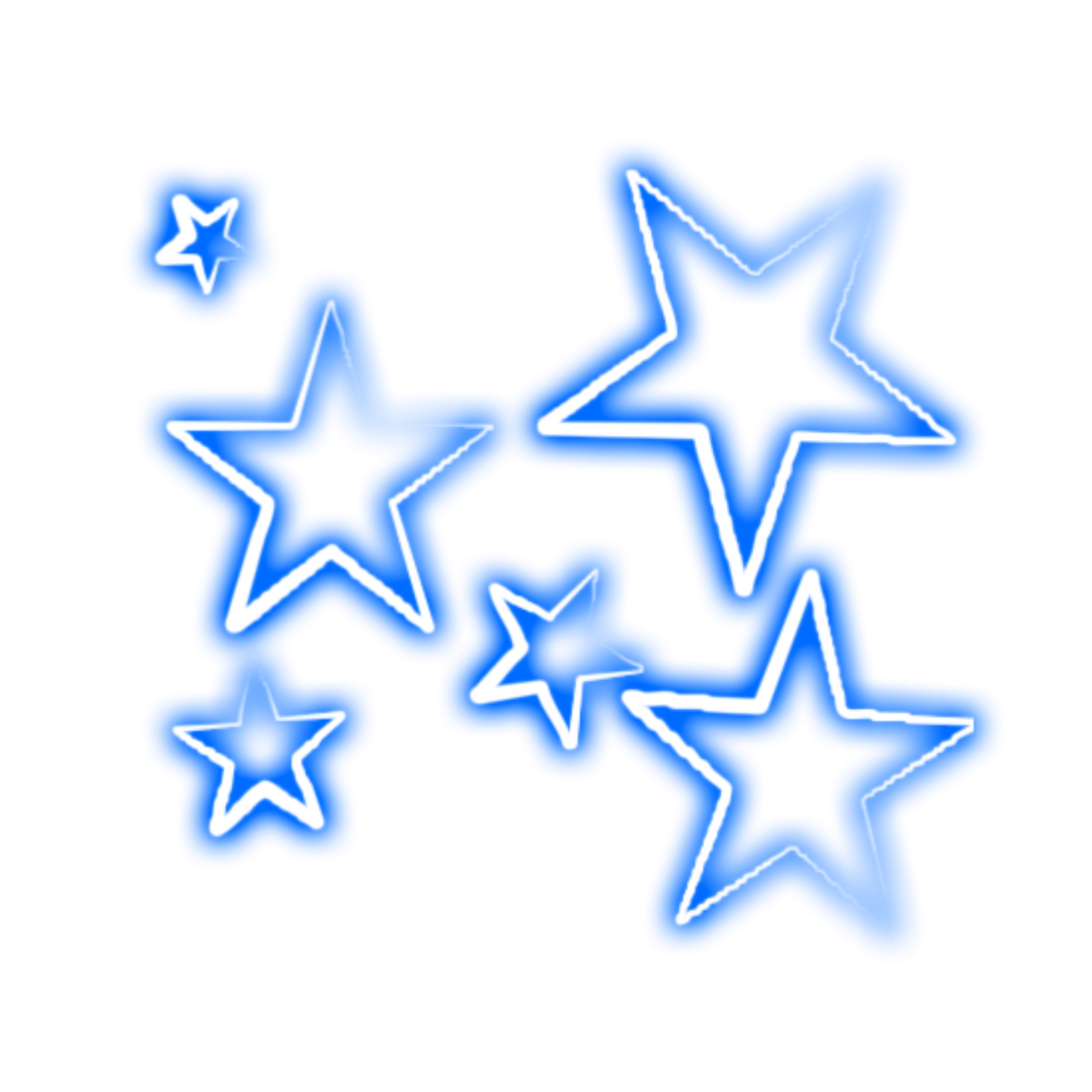 blue stars on a white background