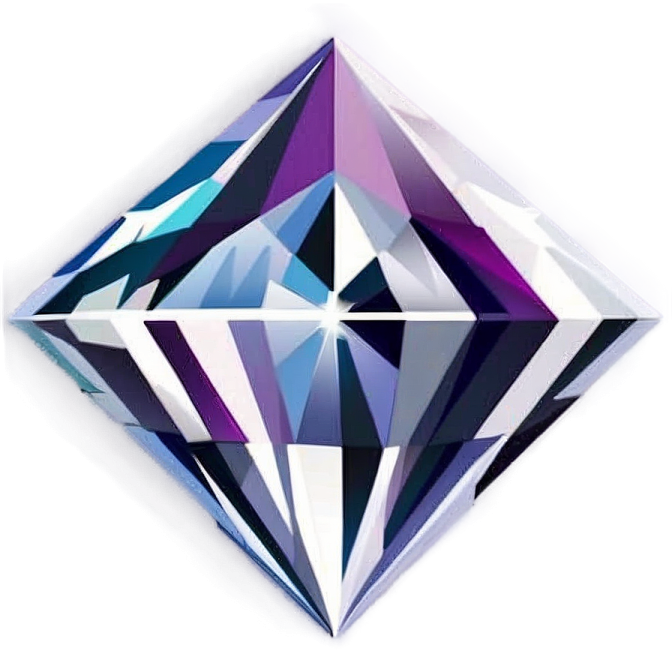 a diamond on a white background