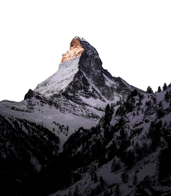 a snow covered mountain