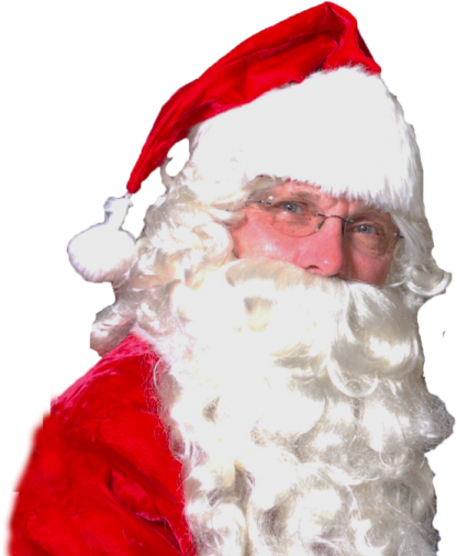 a man dressed as santa claus