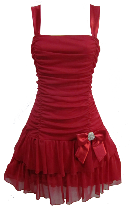 a red dress on a white background