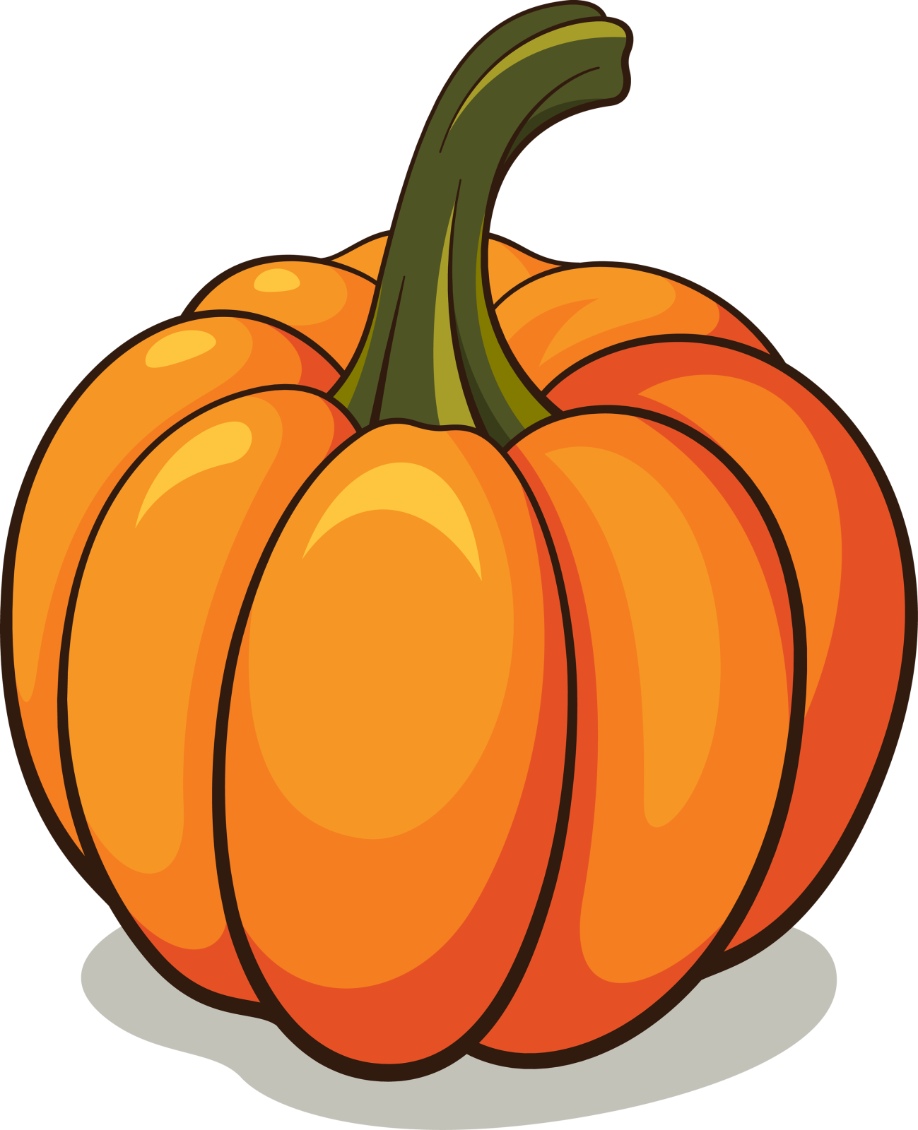 an orange pumpkin on a white background