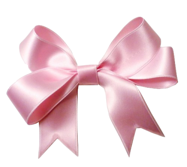 a pink bow on a white background