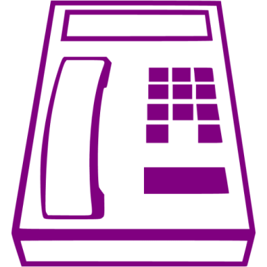 a purple and white icon of a book