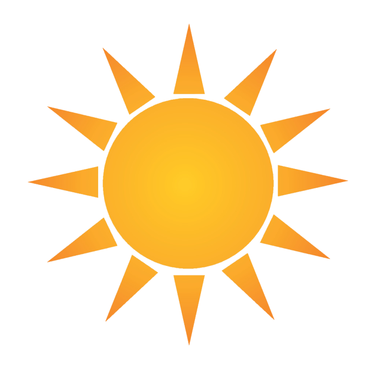 a yellow sun icon